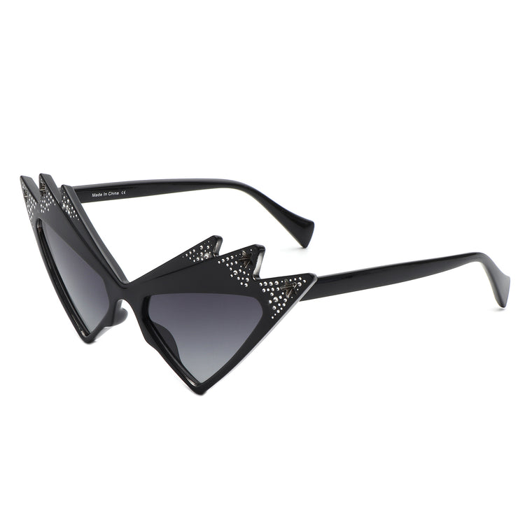 Wynter - Futuristic Triangle Irregular Fashion Cat eye Sunglasses