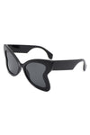 Glisten - Cat Eye Oversized Butterfly Shape Sunglasses