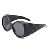 Radiant - Oversized Round Wrap-Around Fashion Women's Sunglasses