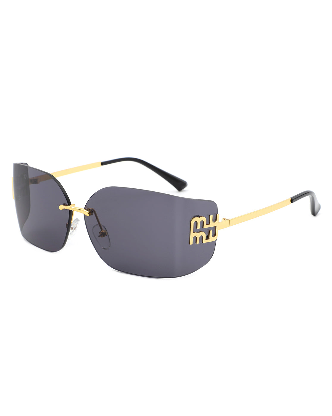 Bobresh - Cramilo Rectangle Chic Wrap Square Frame Unisex Fashion Sunglasses