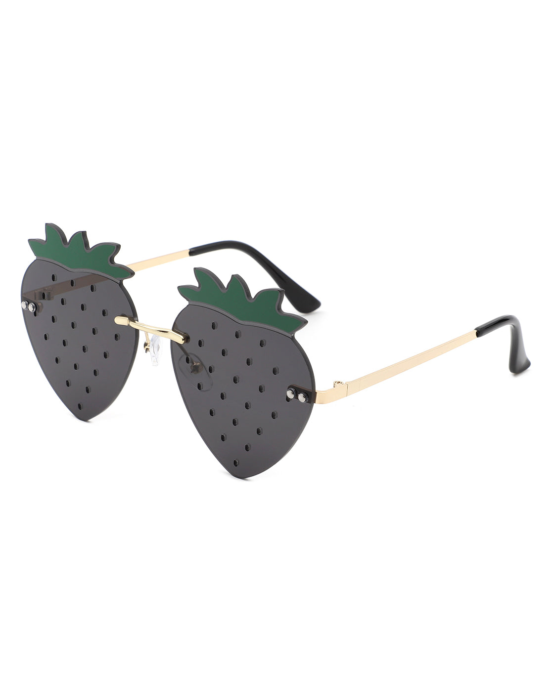 Drakon - Cramilo Summer Party Novelty Colored Strawberry Frame Unisex Sunglasses