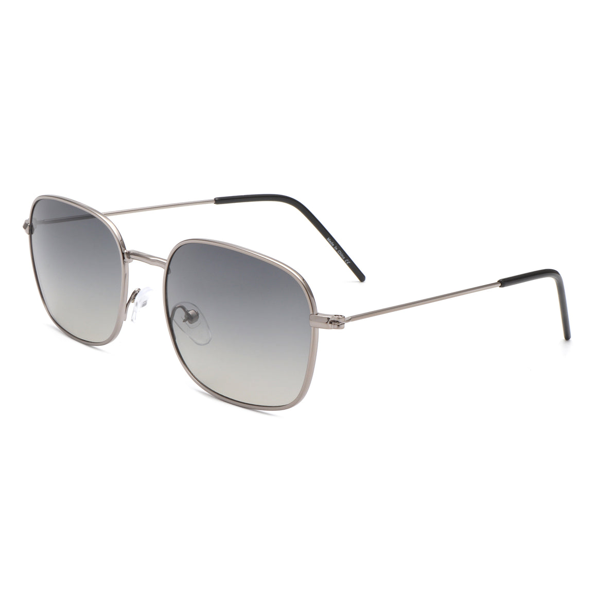 Gleam - Square Flat Top Tinted Retro Fashion Sunglasses