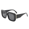 Vaelos - Chunky Flat Top Square  Thick Frame Sunglasses