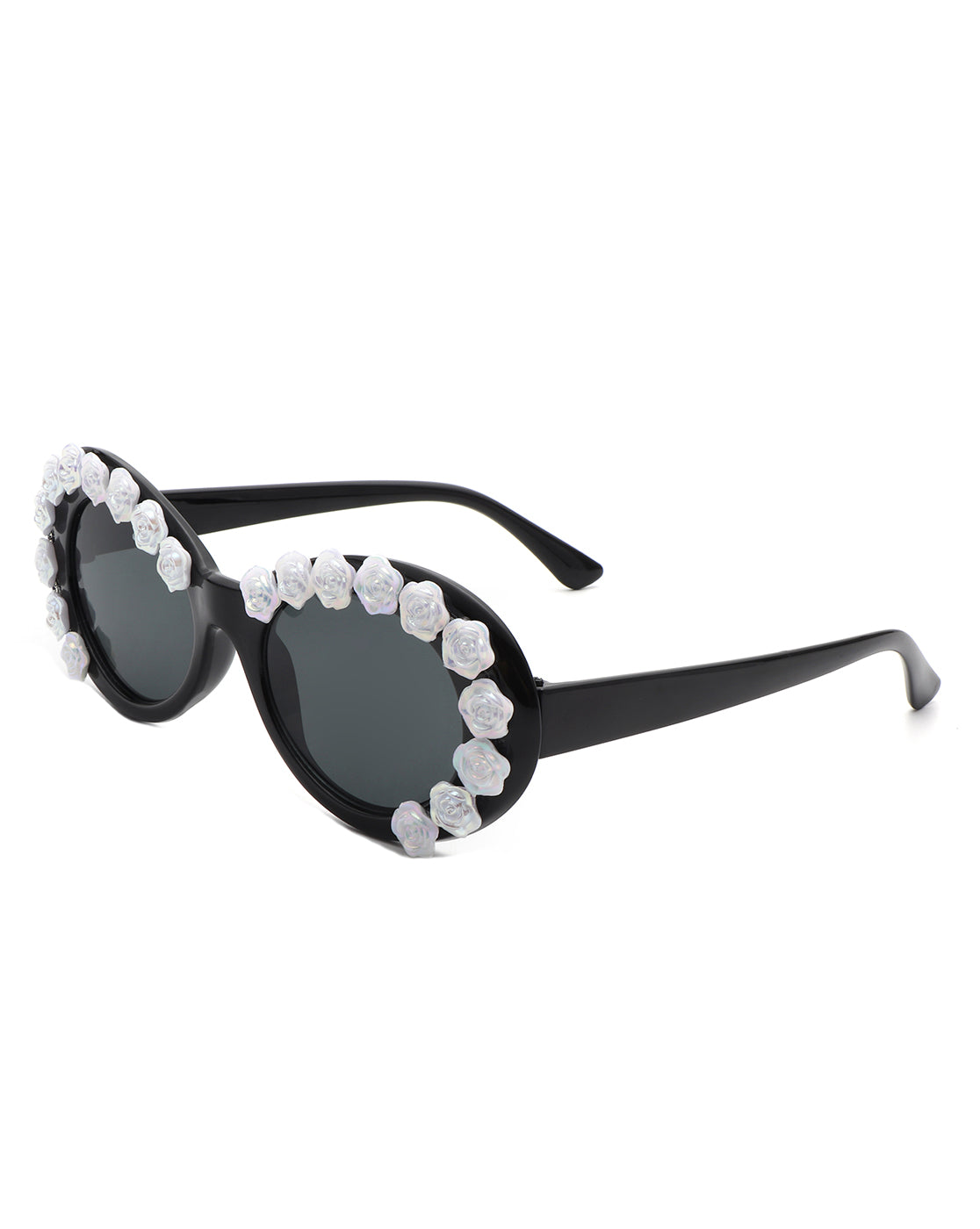 Vystra - Oval Flower Round Fashion Women's Sunglasses