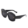 Juno - Square Thick Frame Retro Chunky Fashion Sunglasses