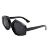 Yvaine - Oversize Geometric Fashion Hexagonal Flat Top Sunglasses