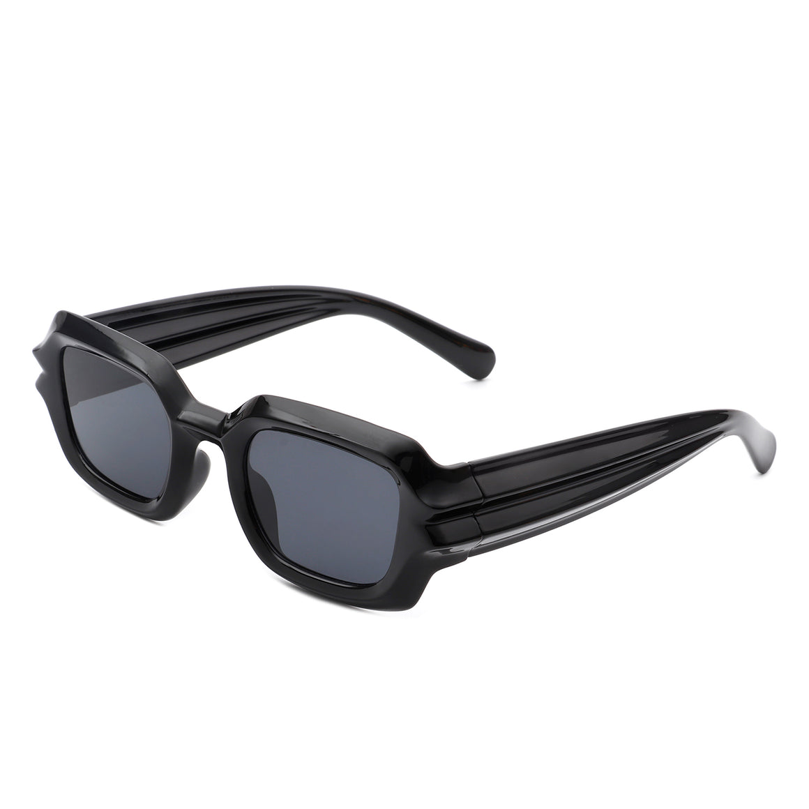 Prismite - Square Geometric Retro Irregular Thick Frame Fashion Sunglasses