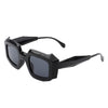 Quicksil - Futuristic Square Retro Chunky Irregular Geometric Sunglasses