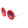Ysabelia - Round Daisy Flower Shape Circle Party Floral Women Sunglasses