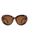 Optic - Round Oval Oversized Women's Fashion Sunglasses