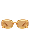 Uplift - Geometric Irregular Thick Frame Square Fashion Sunglasses