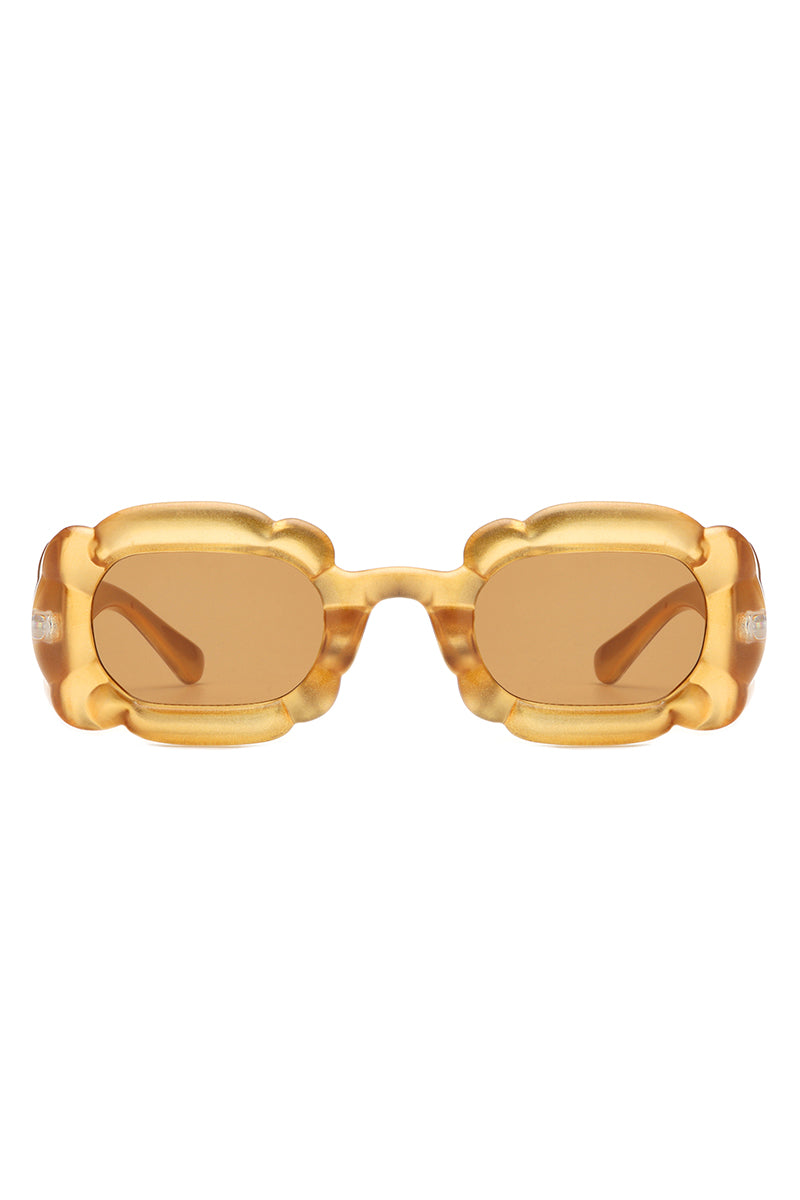 Uplift - Geometric Irregular Thick Frame Square Fashion Sunglasses