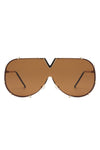 Dazzle - Oversized Luxury Aviator Sunglasses