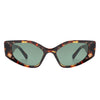 Sparkle - Geometric Rectangle Retro Cat Eye Women's Fashion Sunglasses