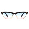 Mistique - Women Retro Half Frame Square Fashion Cat Eye Sunglasses
