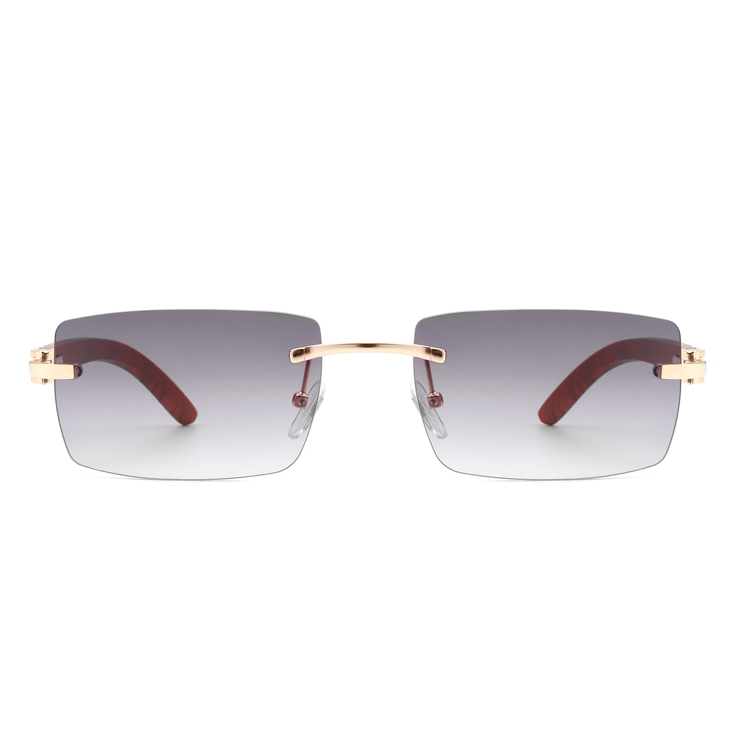 Oceanize - Rectangle Rimless Retro Frameless Fashion Tinted Sunglasses