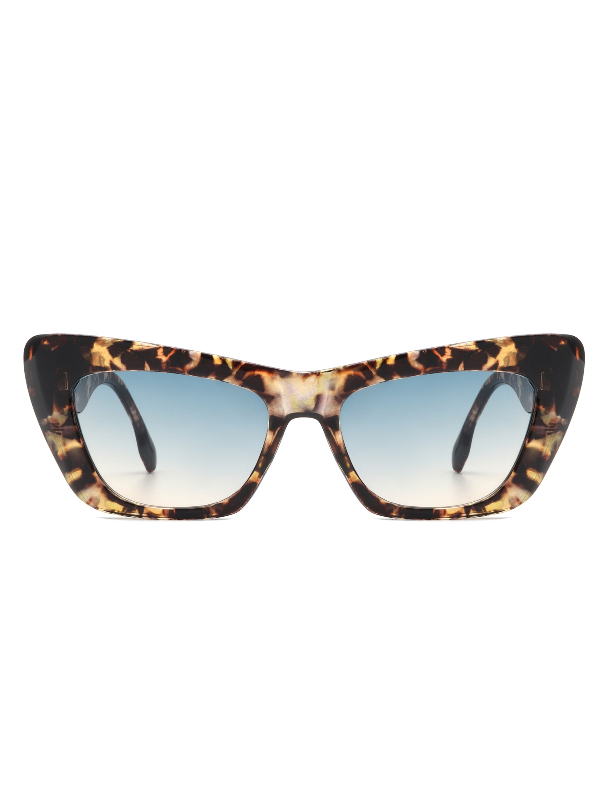 Hush - Chic Retro Tinted Cat Eye Women's Fashion Square Sunglasses