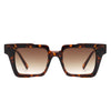 Xeno - Flat Top Geometric Fashion Square Sunglasses