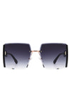 Lyris - Square Rimless Oversize Chic Women's Fashion Sunglasses