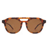 Daelis - Retro Brow-Bar Circle Vintage Inspired Round Sunglasses