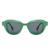 Kyvyn - Small Square Horn-Rimmed Fashion Color Pop Sunglasses