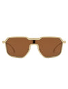 Fusion - Retro Oversized Square Geometric Fashion Sunglasses