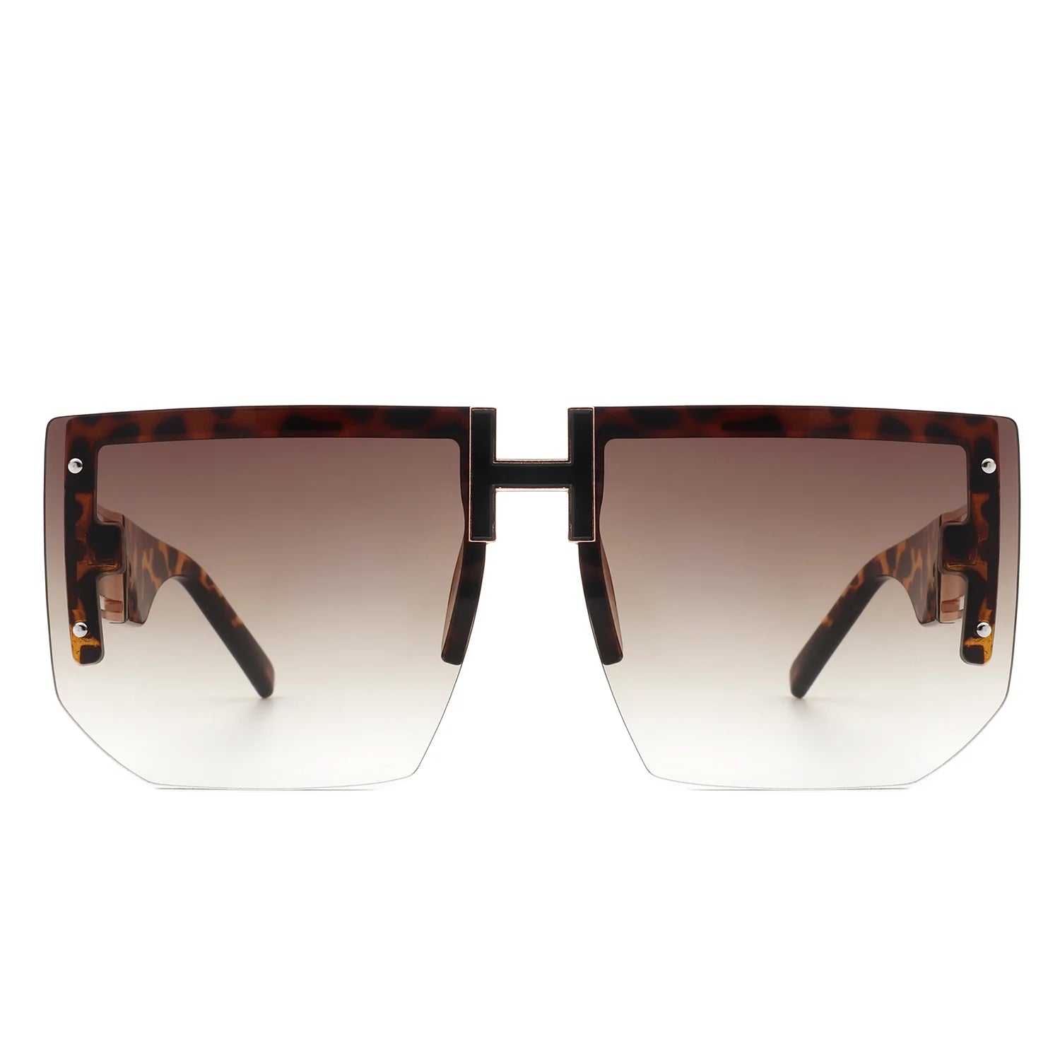 Oversized flat top square sunglasses best sale