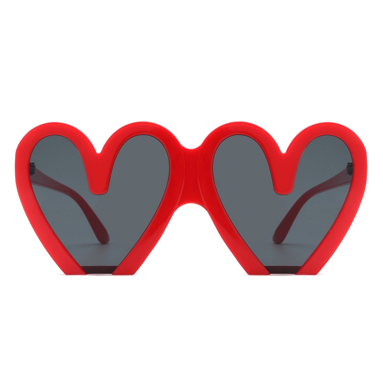 Skylette - Heart Shaped Oversized Party Fashion Sunglasses
