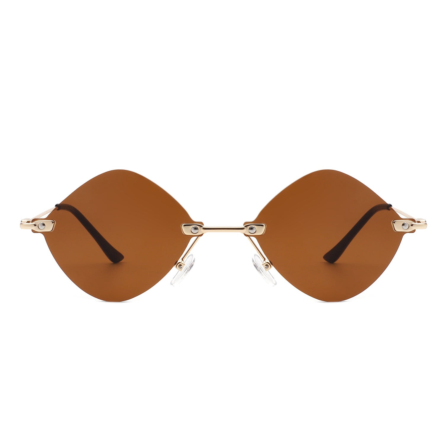 Rimless Cat Eye Sunglasses