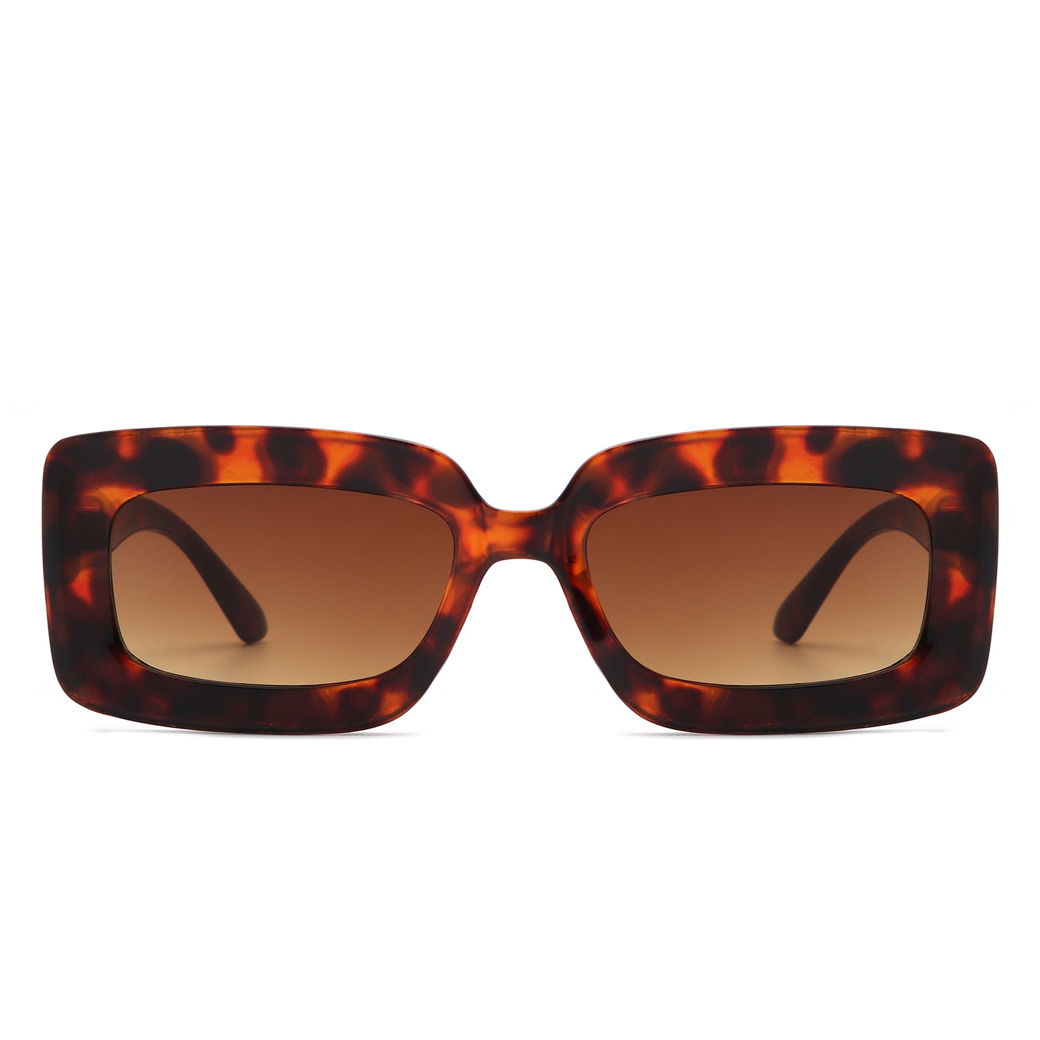 Celestra - Rectangle Square Flat Lens Tinted Sunglasses