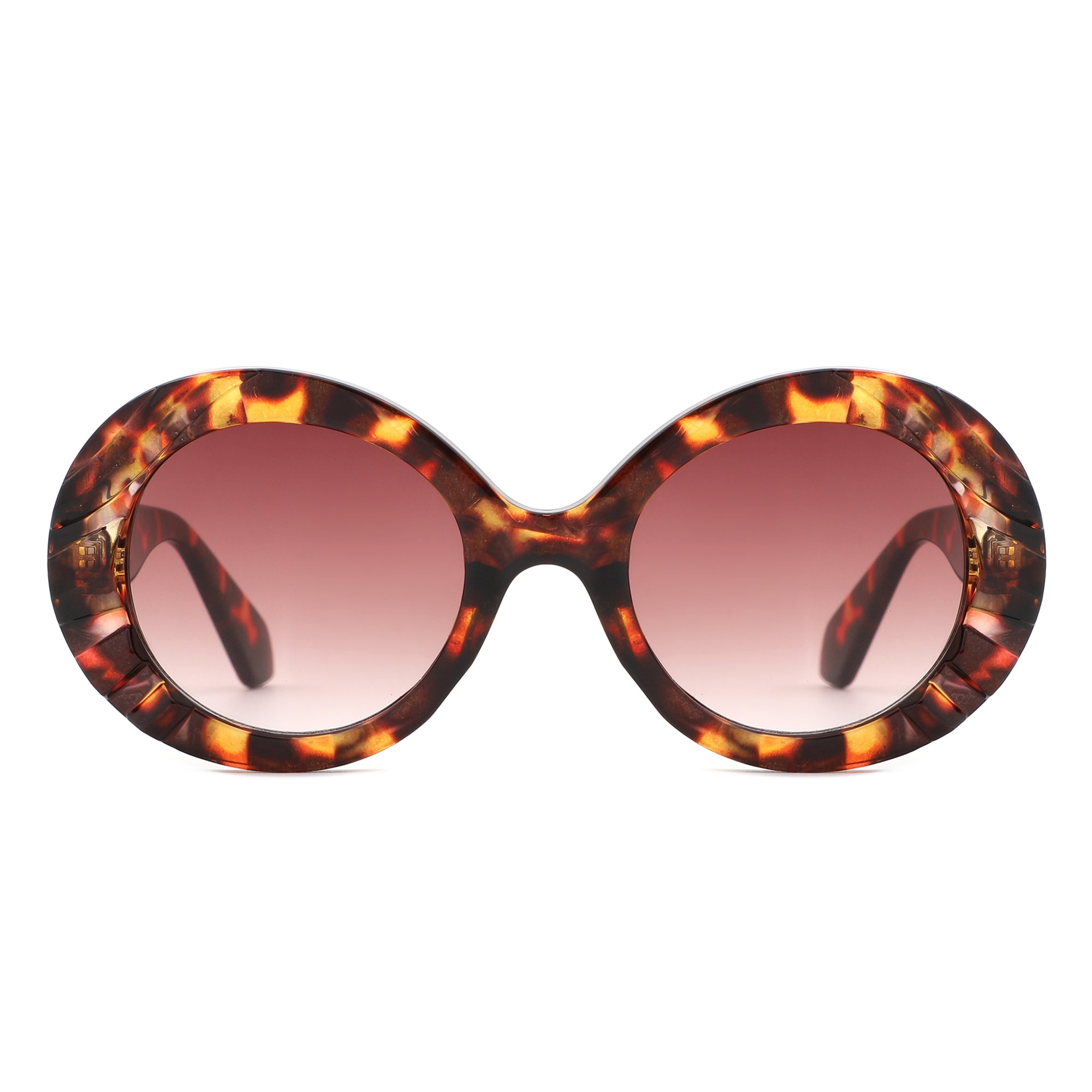Pixo - Oversized Bold Aviator Retro Round Sunglass