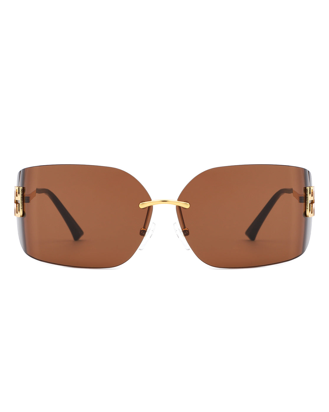 Bobresh - Rectangle Chic Wrap Square Frame Sunglasses