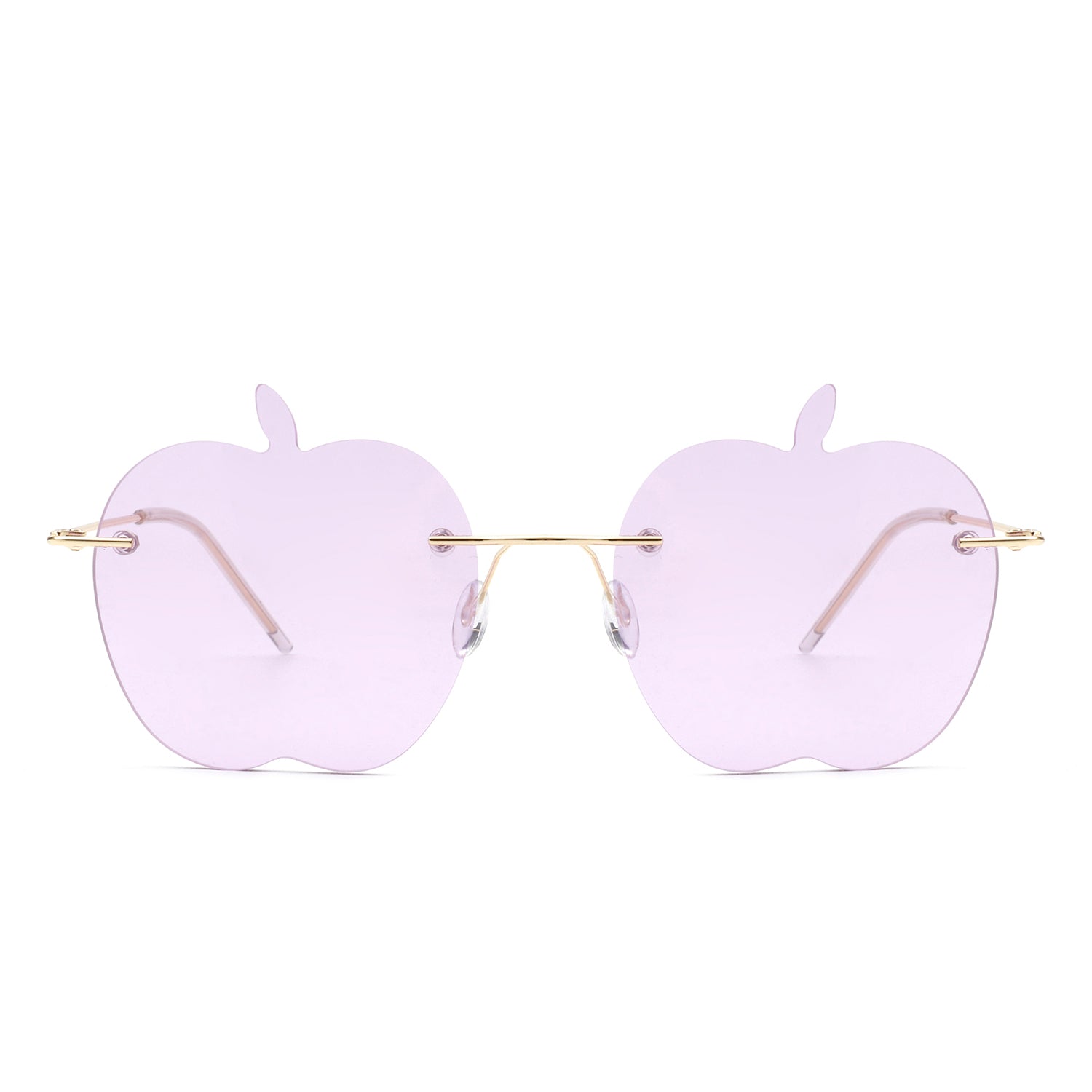 Zephyrus - Rimless Apple Shape Party Frameless Tinted Sunglasses