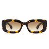 Wonderia - Rectangle Narrow Retro Slim Square Fashion Sunglasses