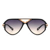 Unityth - Geometric Retro Round Vintage Fashion Aviator Sunglasses