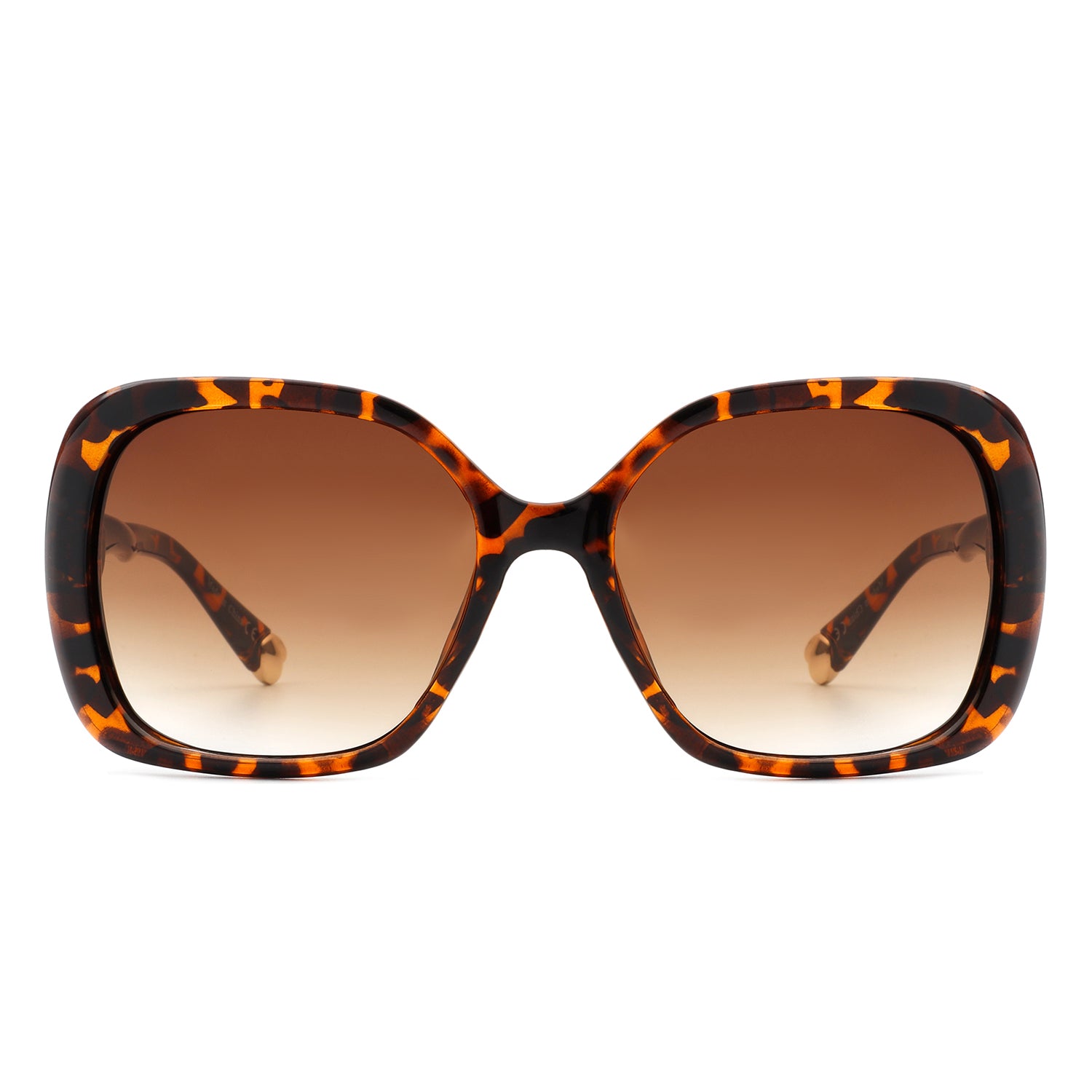 Oversized Square Frame Sunglasses in Tortoiseshell - Women