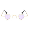 Zyral - Metal Heart Shaped Tinted Mini Color Pop Sunglasses