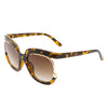 Emberlyn - Women Oversize Half Frame Irregular Design Fashion Round Sunglasses