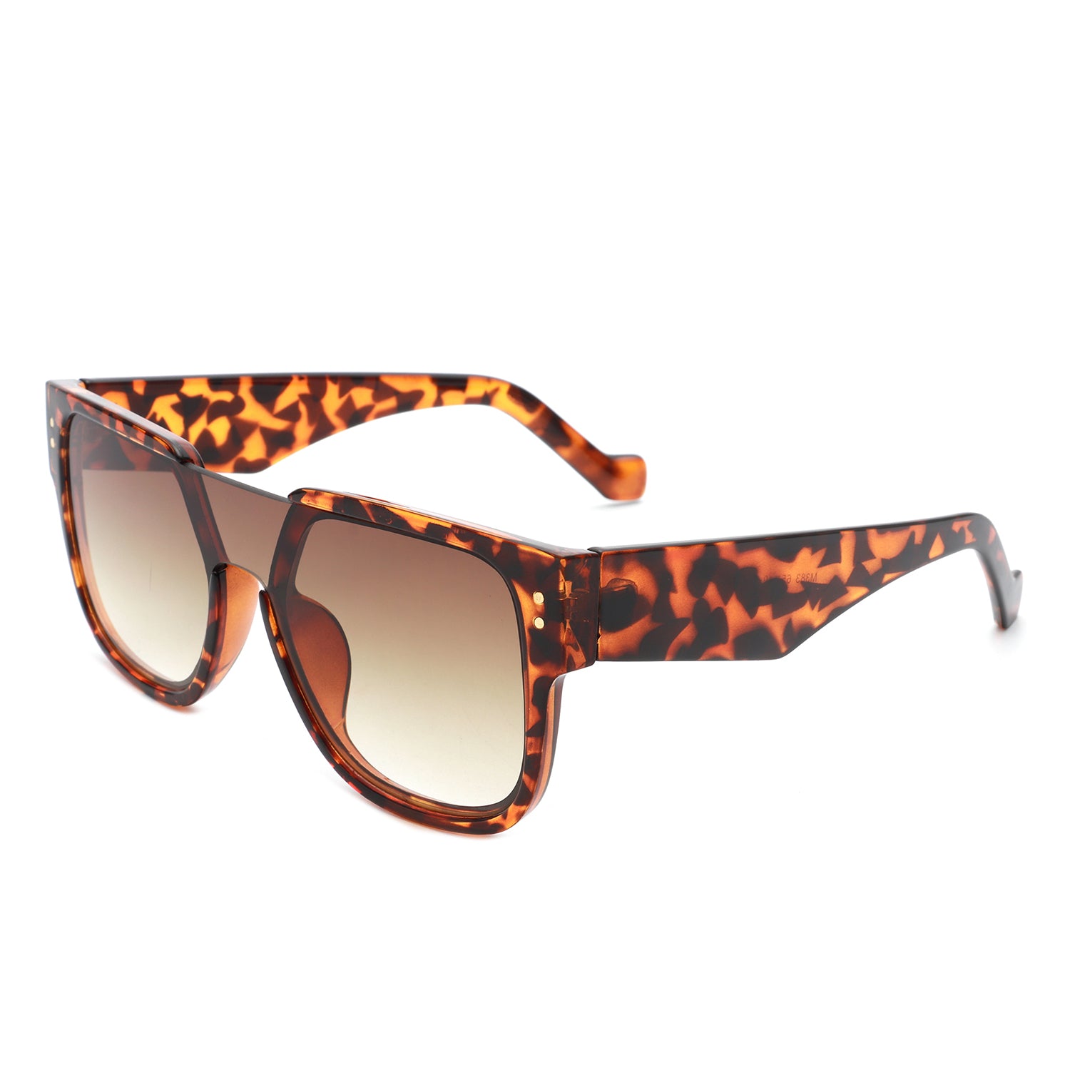 Solis - Square Oversize Brow-Bar Chic Women Fashion Sunglasses