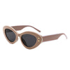 Elandor - Cat Eye Oval Star Designed Sunglasses