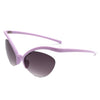 Astrein - Rimless Futuristic Oval Irregular Fashion Cat Eye Sunglasses