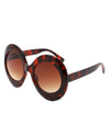 Quest - Oversized Oval Round Women's Fashion Sunglasses