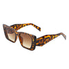 Karmelle - Square Retro Oversize Thick Frame Fashion Women Cat Eye Sunglasses