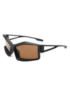 Halo - Futuristic Geometric Rectangle Fashion Sunglasses