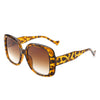 Kestrela - Women Oversize Flat Top Tinted Fashion Square Sunglasses