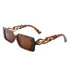 Lirael - Rectangle Retro Irregular Frame Fashion Tinted Square Sunglasses