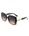 Thorne - Women's Oversized Flat Top Square Fashion Sunglasses