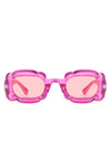 Uplift - Geometric Irregular Thick Frame Square Fashion Sunglasses