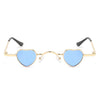 Zyral - Metal Heart Shaped Tinted Mini Color Pop Sunglasses