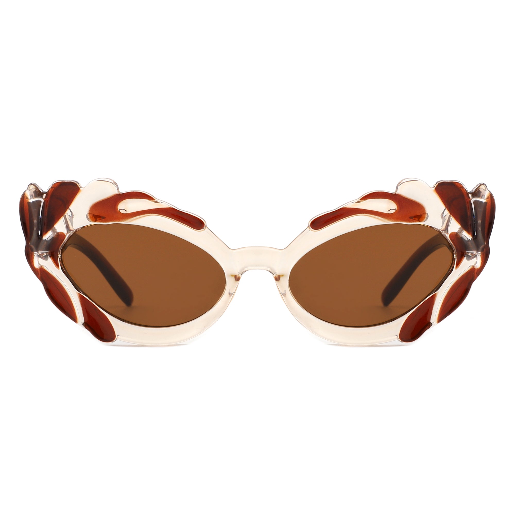 Snapp - Modern Sculpted Cat Eye Fashion Women's Sunglass